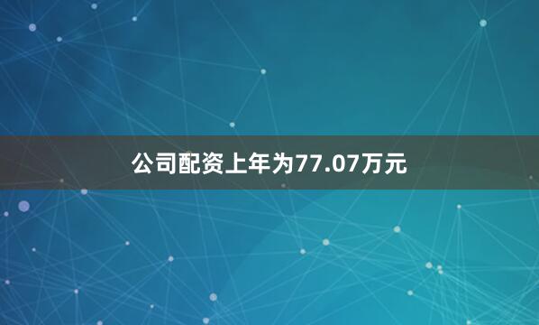 公司配资上年为77.07万元